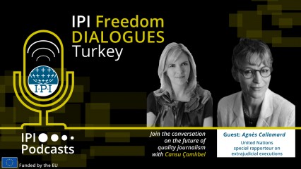 IPI Özgür Sohbetler: Agnès Callamard ile Cemal Kaşıkçı cinayeti üzerine